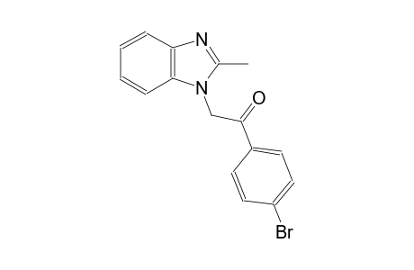 ethanone, 1-(4-bromophenyl)-2-(2-methyl-1H-benzimidazol-1-yl)-