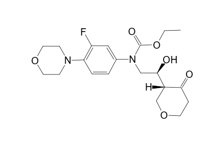 Ethyl 3-fluoro-4-morpholinophenyl((S)-2-hydroxy-2-((R)-4-oxo-tetrahydro-2Hpyran-3-yl)ethyl)carbamate