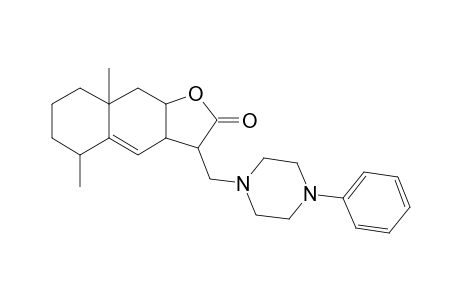 5,8a-Dimethyl-3-(4-phenyl-piperazin-1-ylmethyl)-3a,5,6,7,8,8a,9,9a-octahydro-3H-naphtho[2,3-b]furan-2-one