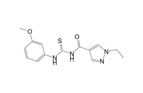 N-[(1-ethyl-1H-pyrazol-4-yl)carbonyl]-N'-(3-methoxyphenyl)thiourea
