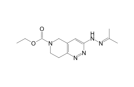 3-(isopropylidenehydrazino)-5,6,7,8-tetrahydropyrido[4,3-c]pyridazine-6-carboxylic acid, ethyl ester