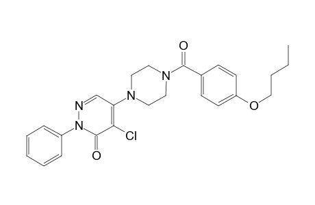 5-[4-(4-butoxybenzoyl)piperazin-1-yl]-4-chloro-2-phenyl-pyridazin-3-one