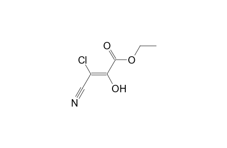2-Propenoic acid, 3-chloro-3-cyano-2-hydroxy-, ethyl ester