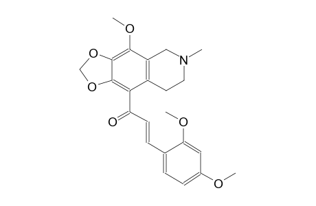 (2E)-3-(2,4-dimethoxyphenyl)-1-(4-methoxy-6-methyl-5,6,7,8-tetrahydro[1,3]dioxolo[4,5-g]isoquinolin-9-yl)-2-propen-1-one