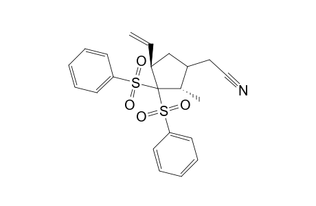 t-4-Ethenyl-r-2-methyl-3,3-bis(phenylsulfonyl)cyclopentane-1-acetonitrile