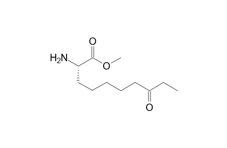 (2S)-2-amino-8-keto-capric acid methyl ester
