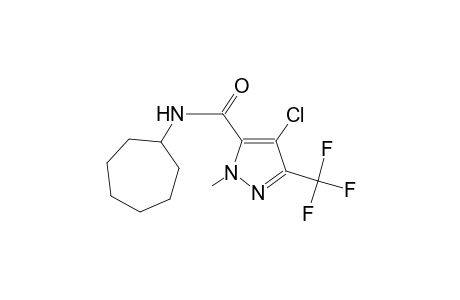 4-chloro-N-cycloheptyl-1-methyl-3-(trifluoromethyl)-1H-pyrazole-5-carboxamide