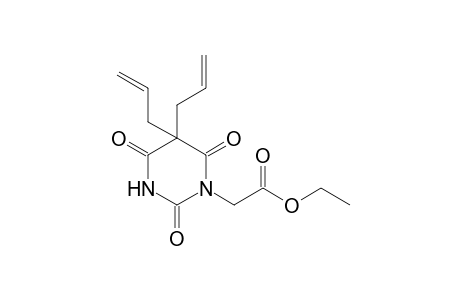 5,5-diallylhexahydro-2,4,6-trioxo-1-pyrimidineacetic acid, ethyl ester