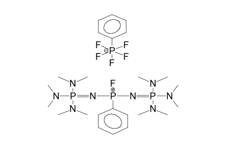 BIS[TRIS(DIMETHYLAMINO)PHOSPHIMINO]PHENYLFLUOROPHOSPHONIUMPHENYLPENTAFLUOROPHOSPHORATE