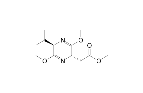 2-[(2S,5R)-3,6-dimethoxy-5-propan-2-yl-2,5-dihydropyrazin-2-yl]acetic acid methyl ester