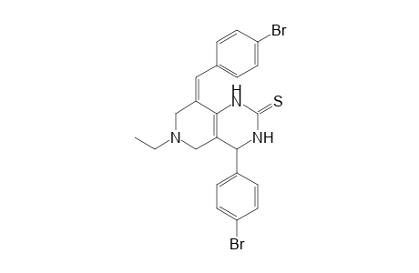 4-(4-Bromophenyl)-8-(4-bromophenyl)methylene-6-ethyl-1,2,3,4,7,8-hexahydro-5H-pyrido[4,3-d]pyrimidine-2-thione