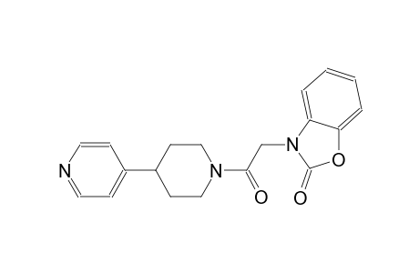 2(3H)-benzoxazolone, 3-[2-oxo-2-[4-(4-pyridinyl)-1-piperidinyl]ethyl]-