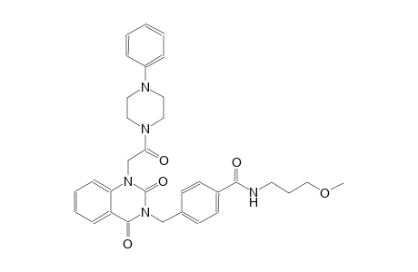 4-[(2,4-dioxo-1-[2-oxo-2-(4-phenyl-1-piperazinyl)ethyl]-1,4-dihydro-3(2H)-quinazolinyl)methyl]-N-(3-methoxypropyl)benzamide