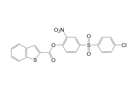 benzo[b]thiophene-2-carboxylic acid, 4-[(p-chlorophenyl)sulfonyl]-2-nitrophenyl ester