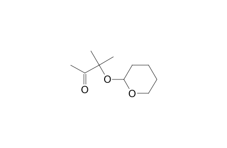 3-Methyl-3-(2-oxanyloxy)-2-butanone