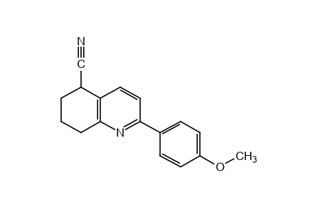 2-(p-methoxyphenyl)-5,6,7,8-tetrahydro-5-quinolinecarbonitrile