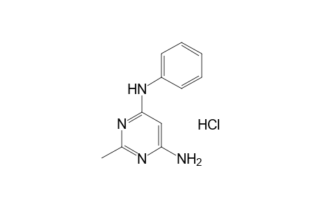 4-amino-6-anilino-2-methylpyrimidine, hydrochloride