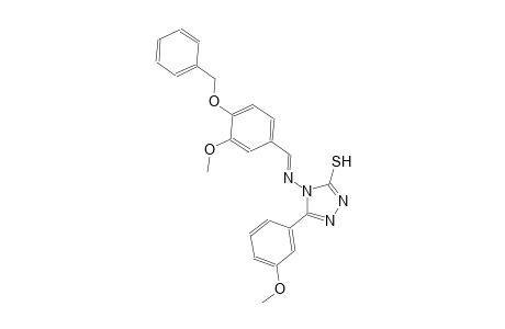 4-({(E)-[4-(benzyloxy)-3-methoxyphenyl]methylidene}amino)-5-(3-methoxyphenyl)-4H-1,2,4-triazole-3-thiol