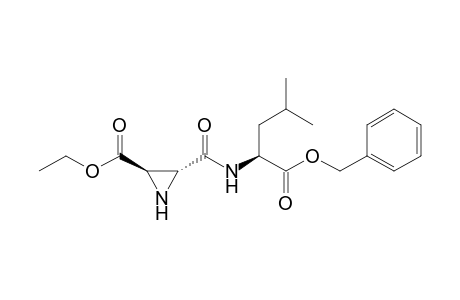 (2R,3R)-3-[[(1S)-1-carbobenzoxy-3-methyl-butyl]carbamoyl]ethylenimine-2-carboxylic acid ethyl ester