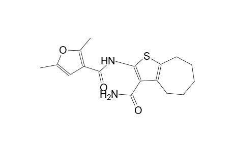 N-[3-(aminocarbonyl)-5,6,7,8-tetrahydro-4H-cyclohepta[b]thien-2-yl]-2,5-dimethyl-3-furamide