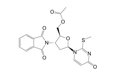 1-(5-O-ACETYL-2,3-DIDEOXY-3-PHTHALIMIDO-BETA-D-ERYTHRO-PENTOFURANOSYL)-2-METHYLTHIOPYRIMIDIN-4(1H)-ONE