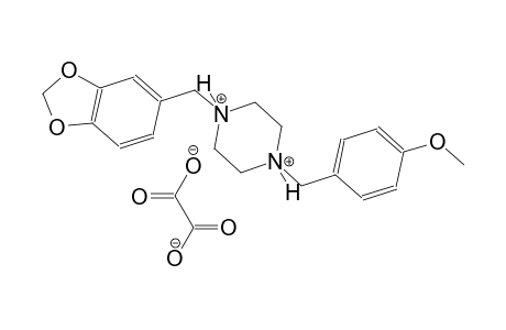 1-(1,3-benzodioxol-5-ylmethyl)-4-(4-methoxybenzyl)piperazinediium oxalate