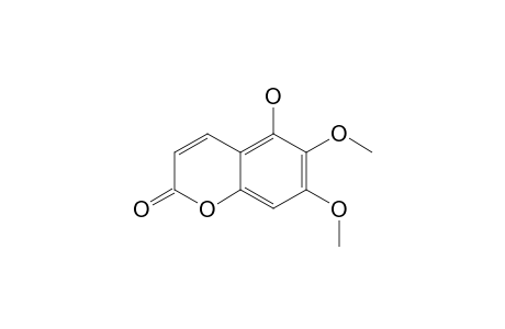 TOMENTIN;5-HYDROXY-6,7-DIMETHOXYCOUMARIN