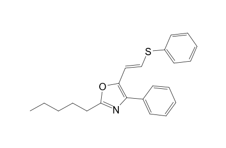 4-Phenyl-2-(pentyl)-5-[2-(phenylthio)vinyl]-1,3-oxazole