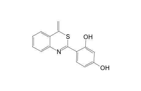 4-(4-Methylidene-4H-3,1-benzothiazin-2-yl)-benzene-1,3-diol