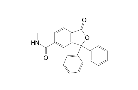 N-Methyl-1,3-dihydro-1-oxo-3,3-diphenyl-5-isobenzofurancarboxamide