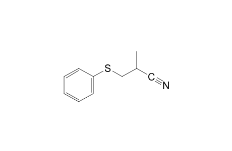 2-methyl-3-(phenylthio)propionitrile