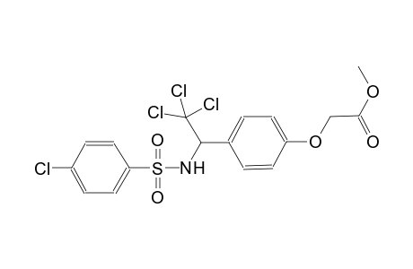 acetic acid, [4-[2,2,2-trichloro-1-[[(4-chlorophenyl)sulfonyl]amino]ethyl]phenoxy]-, methyl ester