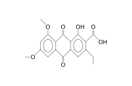 3-Ethyl-1-hydroxy-6,8-dimethoxy-9,10-dioxo-2-anthracenecarboxylic acid