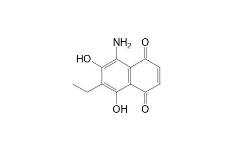 8-Amino-6-ethyl-5,7-dihydroxy-1,4-dihydronaphthalene-1,4-dione