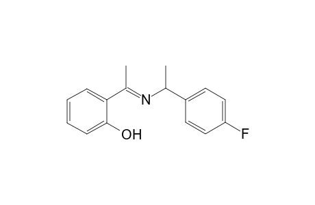 1-{N-[(.alpha.-Methyl-4'-fluorobenzyl)imino]ethyl}-phenol