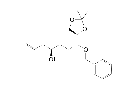 (4R,7R)-7-benzoxy-7-[(4R)-2,2-dimethyl-1,3-dioxolan-4-yl]hept-1-en-4-ol