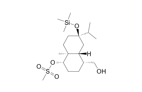(1.alpha.,4.alpha.,4a.alpha.,7.beta.,8a.beta.)-(+-)-Decahydro-4a-methyl-7-(1-methylethyl)-7-[(trimethylsilyl)oxy]-4-[(methylsulfonyl)oxy]-1-naphthalenemethanol