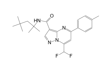 7-(difluoromethyl)-5-(4-methylphenyl)-N-(1,1,3,3-tetramethylbutyl)pyrazolo[1,5-a]pyrimidine-3-carboxamide