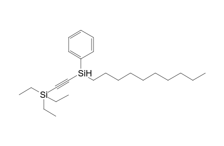 ((Decyl(phenyl)silyl)ethynyl)triethylsilane