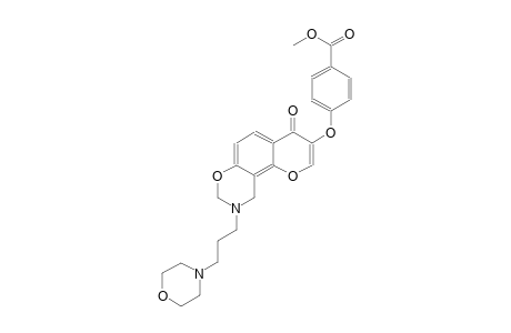 benzoic acid, 4-[[9,10-dihydro-9-[3-(4-morpholinyl)propyl]-4-oxo-4H,8H-pyrano[2,3-f][1,3]benzoxazin-3-yl]oxy]-, methyl ester