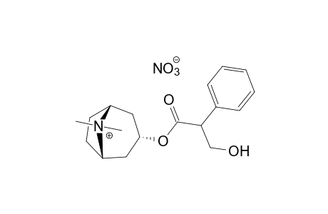 3alpha-hydroxy-8-methyl-1alphaH,5alphaH-tropanium nitrate, (+,-)-tropate (ester)