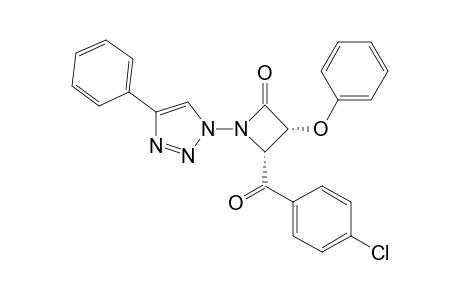 cis-1-(4-Phenyl-1,2,3-triazol-1-yl)-3-phenoxy-4-(p-chlorobenzoyl)azetidin-2-one