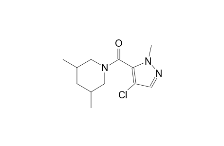 1-[(4-chloro-1-methyl-1H-pyrazol-5-yl)carbonyl]-3,5-dimethylpiperidine