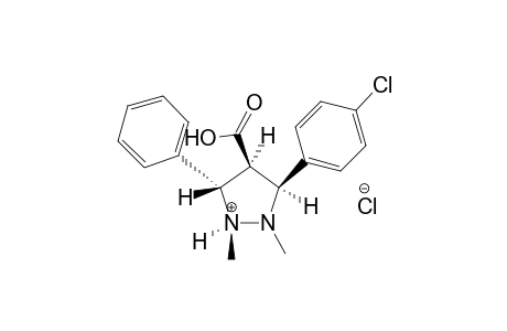 3c,4r,5t-1,2-Dimethyl-3-(4-chlorophenyl)-5-phenylpyrazolidine-4-carboxylic acid hydrochloride