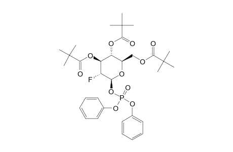 2-DEOXY-2-FLUORO-3,4,6-TRI-O-PIVALOYL-BETA-1-(DIPHENYLPHOSPHORYL)-D-GLUCOPYRANOSE