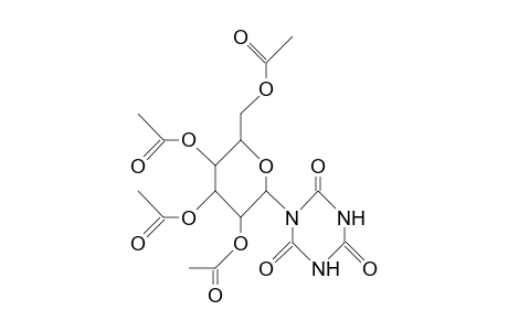 1-(2,3,4,6-Tetra-O-acetyl.beta.-D-glucopyranosyl)-S-triazine-2,4,6(1H,3H,5H)-trione