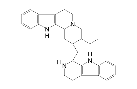 3-ethyl-2-(2,3,4,9-tetrahydro-1H-$b-carbolin-1-ylmethyl)-1,2,3,4,6,7,12,12b-octahydropyrido[2,1-a]$b-carboline