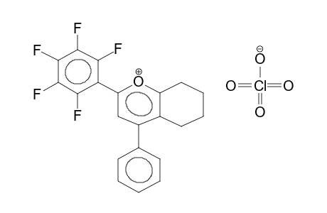 4-PHENYL-2-PENTAFLUOROPHENYL-5,6-TETRAMETHYLENEPYRILIUM PERCHLORATE