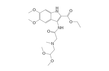 ethyl 3-({[(2,2-dimethoxyethyl)(methyl)amino]acetyl}amino)-5,6-dimethoxy-1H-indole-2-carboxylate