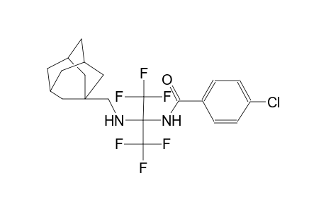 N-[1-[(Adamantan-1-ylmethyl)-amino]-2,2,2-trifluoro-1-trifluoromethyl-ethyl]-4-chloro-benzamide